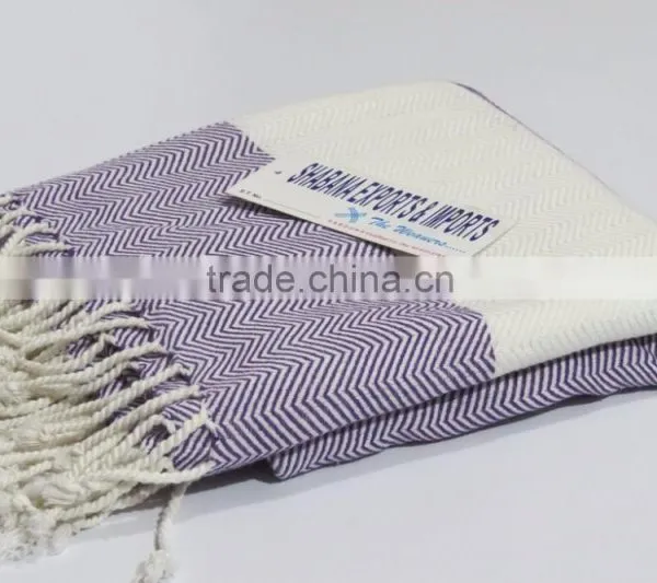 Thick Cotton Peshtemal Turkish Face Bath Towel Beach Towel Hammam Fouta photo-3