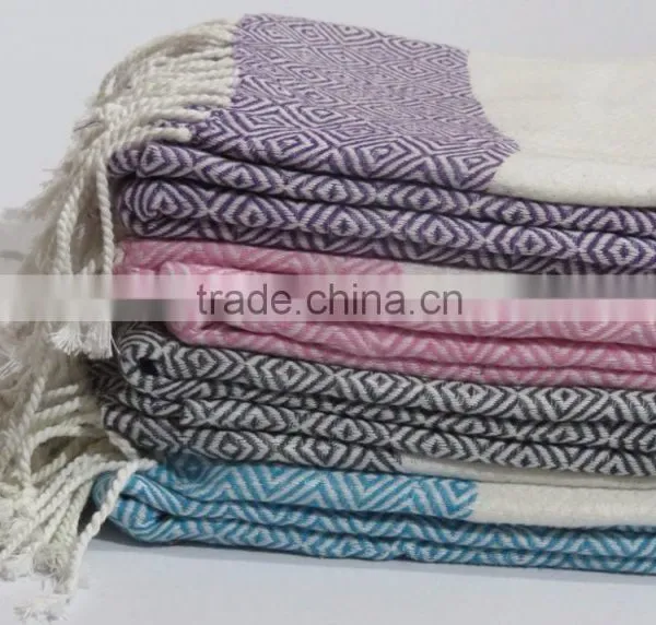 High Absorbent Turkish Hammam Fouta Travel Beach Towel Sauna Spa Bathrobe photo-2