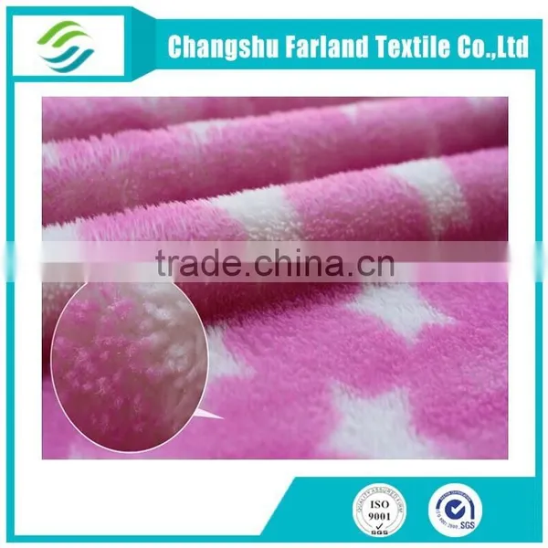 Star Pattern Arctic Fleece Fabric Polyester Bed Sheets Fabric photo-3