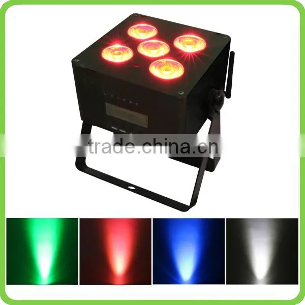 Portable 5pcs 6 in 1 RGBWAUV+Pink LED Par Uplight LED Stage Light photo-3