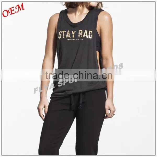 High Lightweight Soft Ladies Yoga Tank Top Gym Sport Wear Low Cut Custom Womens Workout Tank Top Quality Choice photo-3