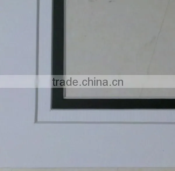 Three Layer White Core Mat Board for Frames, Custom Design Frame Mount, Cream Core and White Core photo-2