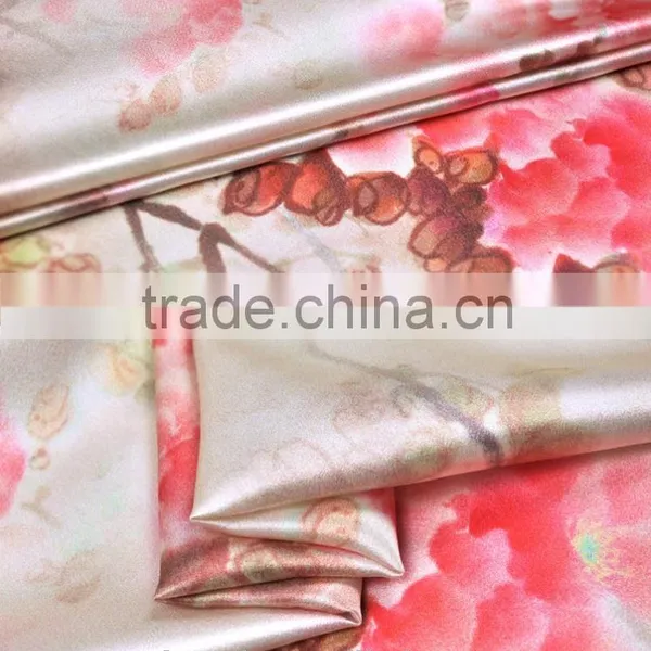 Digtital Print Charmeuse Silk Fabric photo-6