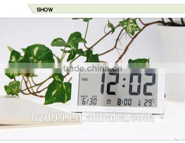 Multi-functional LCD Display Portable Folding Travel Alarm Clock Pocket Flip Clock / Electronic Items Manufacturer OEM/ODM photo-4