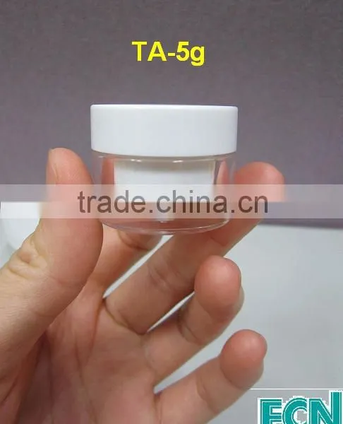Empty Plastic Sample Cream Jar 5g
