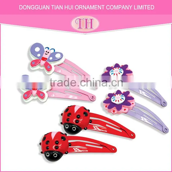 Chinese Hair Accessories Custom Shape Resin Metal Decorative Girls Hair Clips for Hairdresser Quality Choice