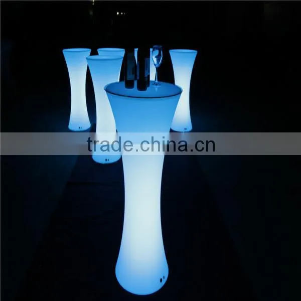 Usb Charge Fantastic Led Table Round Led Bar Furniture Table photo-5