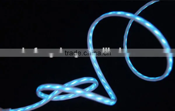 Micro Usb2.0 Led Usb Cable for Mobile Phone Data Transfer and Charging 0.8m photo-2