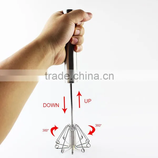 Stainless Steel Egg Whisk as Seen on tv Silicon Egg Whisk Manual Egg Beater photo-6