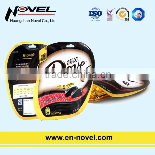 Aluminum Foil Stand Up Pouch With Zipper for Chocolate Packaging