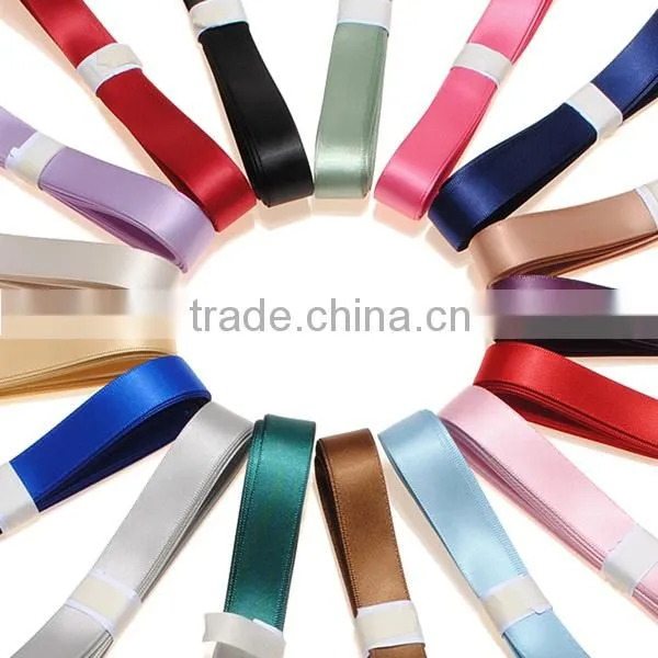 2016 High Quality 16mm5m Pure Color Double Sided Ribbon Bow Craft Wedding Supplies DIY Decoration