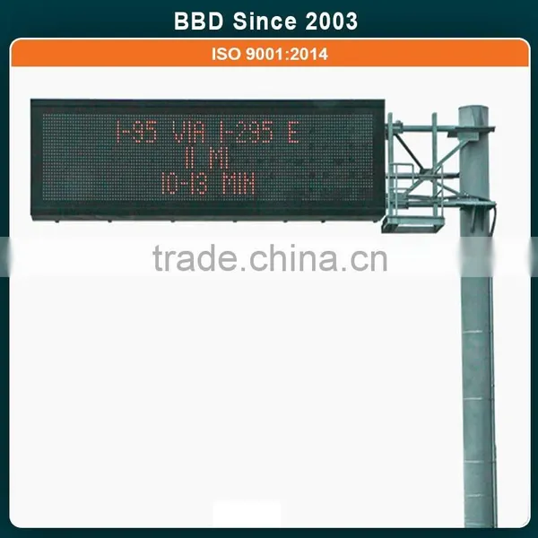 Steel Advertising Outdoor Programmable Scrolling Led Sign