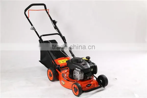 China 16inch Wheel Adjustable Grass Cutting B&S B450E American Gasoline Engine Wholesale Manual Cheap Mini Lawn Mower for Sale photo-6