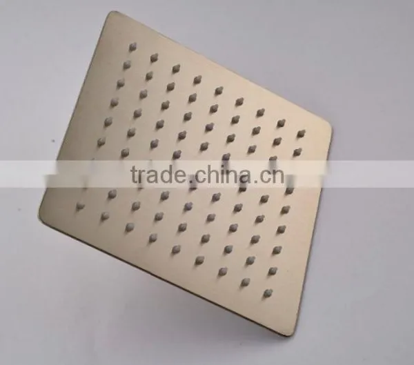 8inch Ultra Thin Brushed Nickel Ceiling Mounted Rain Shower Head Stainless Steel photo-4