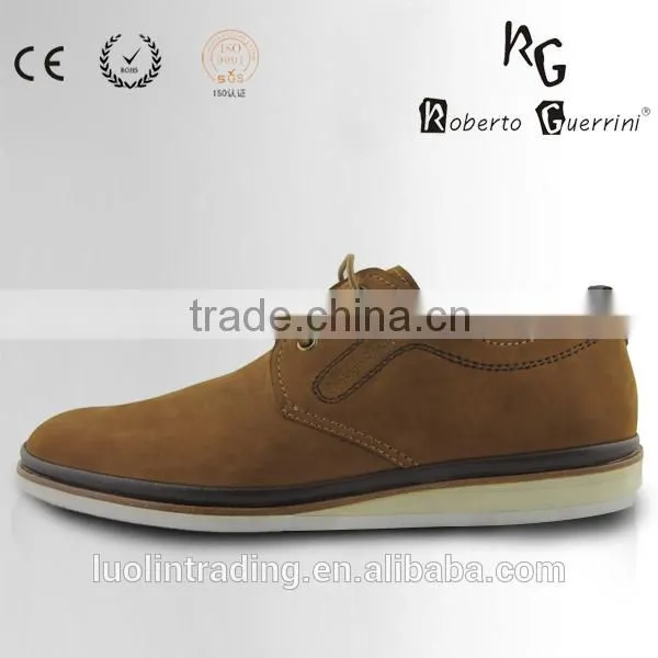 Suede Lace up Stylish Design Custom Casual Shoes photo-2