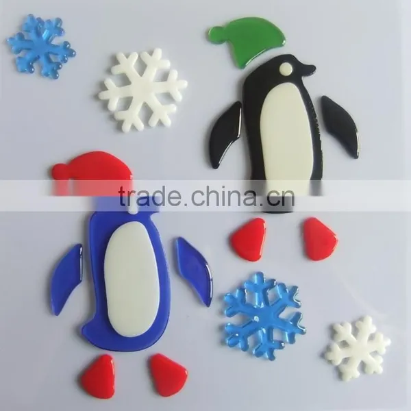 Christmas Removable Jelly Window Sticker photo-2