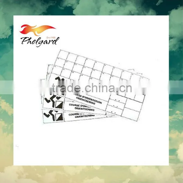 Orienteering Control Card