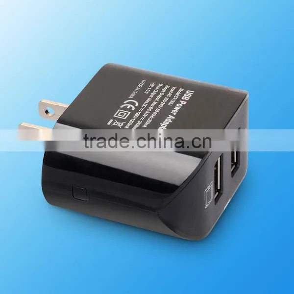 New Style Dual USB 2 Pin Wall Charger 5V AC White USB Power Adapter For Iphone for Micro photo-3
