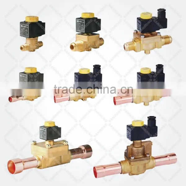 1058/5 1058/6 1058/7 Piston Pilot Hot Gas Solenoid Valve, Refrigerant Solenoid Valve With 5/8 3/4 7/8 ODF Solder photo-2