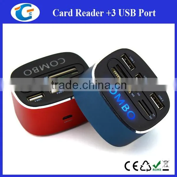 Usb Card Reader Writer Hub Combo With Lighting Logo photo-2