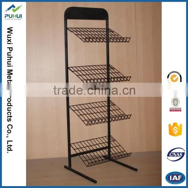 Hot Sale Floor Wire Shelving Racks Standing photo-2