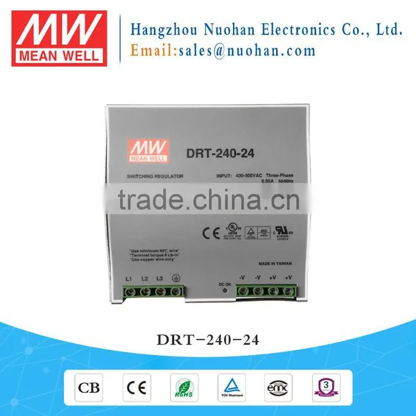 Meanwell DRT-240-24 240W 24V Three Phase Industrial DIN RAIL Power Supply photo-5