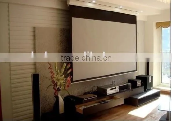 Hot Sale Business Meeting Screen Classroom Screen Ceiling Mounted Manual Screen for Home,school and Office photo-2