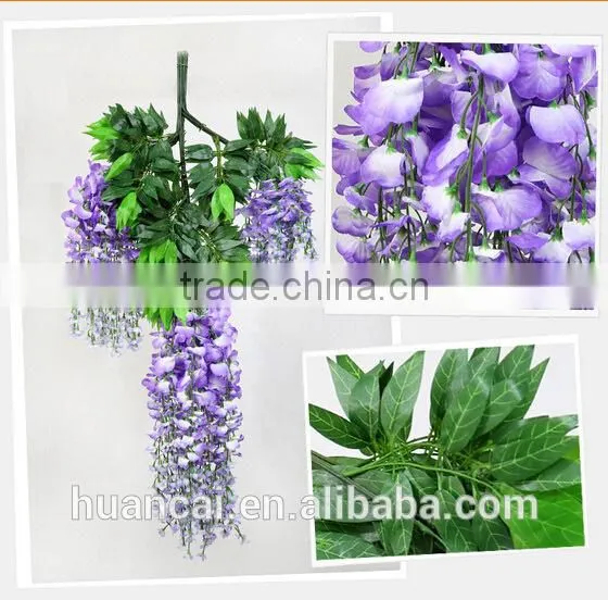 High Quality White Wisteria 110cm,artificial Wisteria Flower photo-6