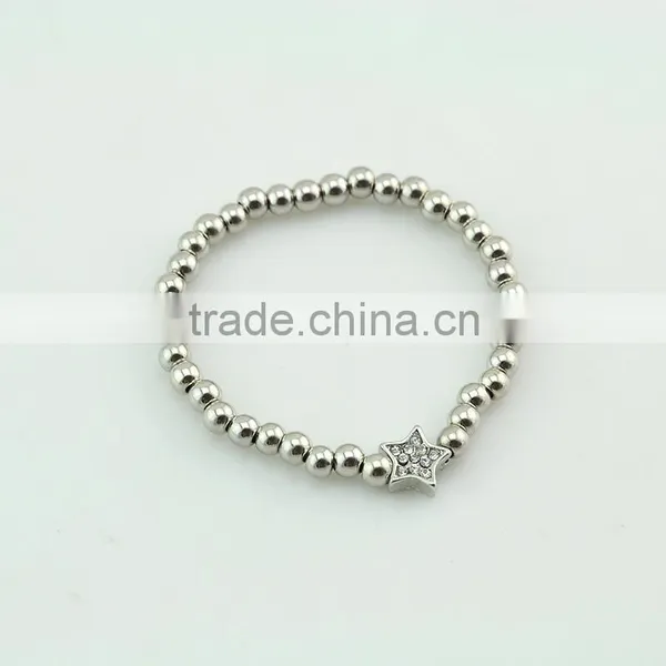 Gold Plated Charm Bracelet Fashion Women Crystal Heart Charm Bracelet photo-5