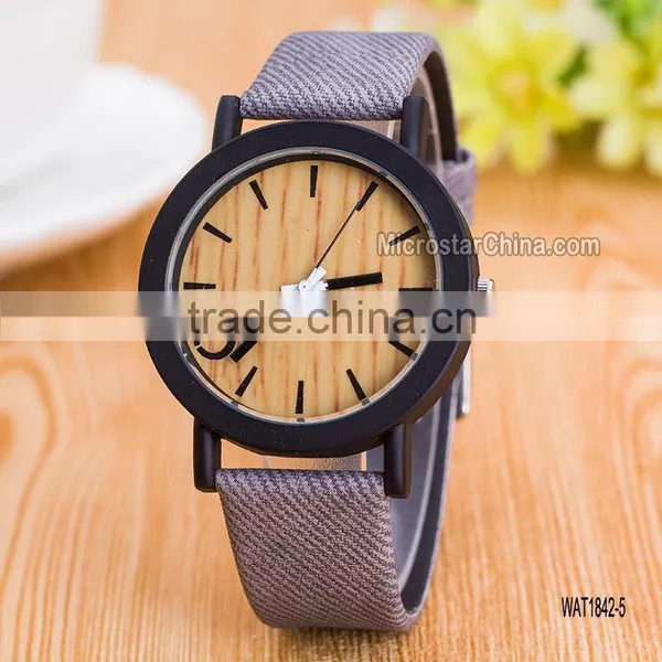 2016 Wholesale Fashion Wrist Wood Color Watch photo-5