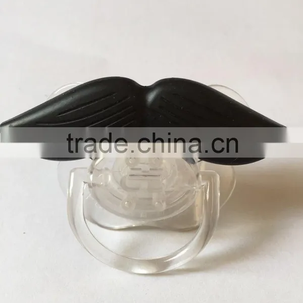 2015 Newest Design Hot Sale BPA Free Baby Product Moustache Design High Quality Funny Moustache Pacifier photo-3