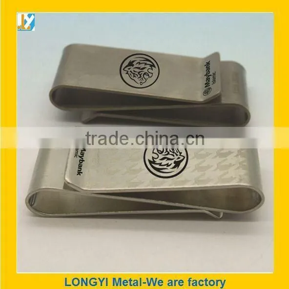 High Quality Bank Money Clip With Bank Logo