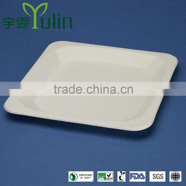 PL-10-S/PL-06-S 10/6" Disposable Sugarcane Tableware Plates Quality Choice