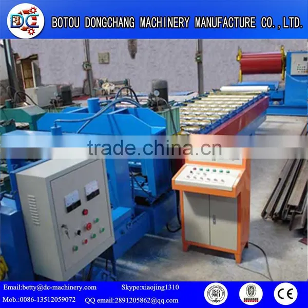CNC Trapezoidal Profile Color Steel Roof Panel Single Cold Roll Forming Machine photo-4