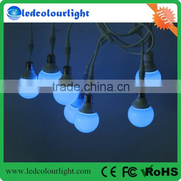 China supplier SMD5050 multicolor dmx outdoor led bulb light
