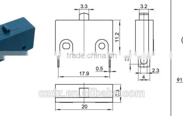 Waterproof Micro Switch,Push Button Micro Switch for Small Appliance photo-4