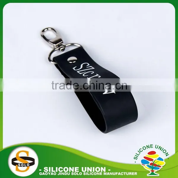Black Silicone Tyre Keychains Attractive Silicone Keychain for Cheap photo-2