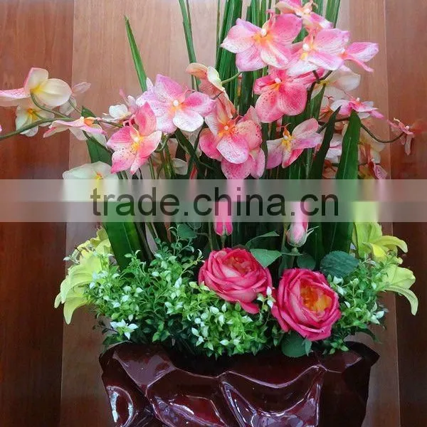 Real Touch Artificial Flower Pot Flower Vase Flower