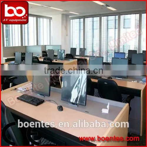 21~24 Inch Computer LCD Monitor Lift for Meeting Table Black Matte Color photo-4