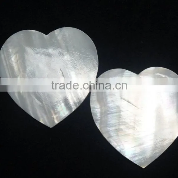 Heart Shape Mother of Pearl Gemstone Cabochon Very Pretty Stone With Nice Polish and Cutting photo-3