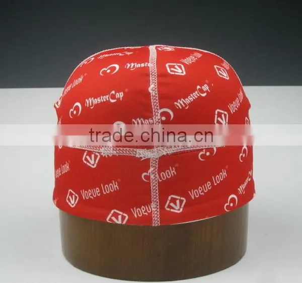 Red Print Swimming Cap photo-4