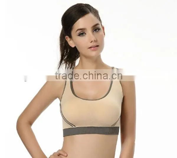 Cheap Anti-shock Cross Together Sport Bra Seamless Cup Design Sports Bra/running Yoga Bra