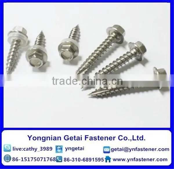 Self-Tapping Screws With Slotted Pan/round Head,DIN933/931,with Black /yellow Zinc Plated/blue White photo-5