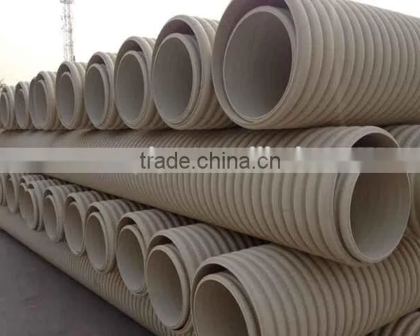 Shandong Double Wall Sewer Pipe PVC Corrugated Drainage Pipe photo-4