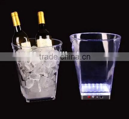 Small Led Lighted Factory Plastic Ice Bucket