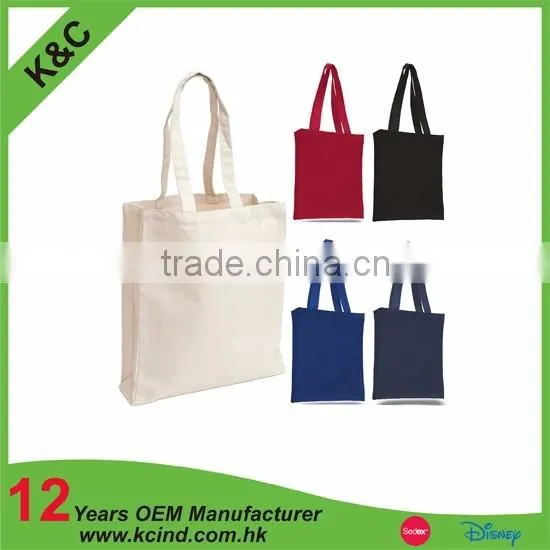 Blank 100% Cotton Canvas Tote Bag Shopping Bag