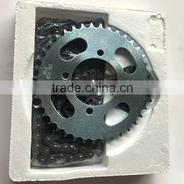 TITAN 150 43T/16T 428H / 118L Chain and Sprocket for Motorcycle photo-2