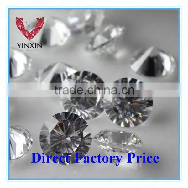 7.0mm White Color Round Shape Cubic Zirconia Fashion in Stock Factory photo-2