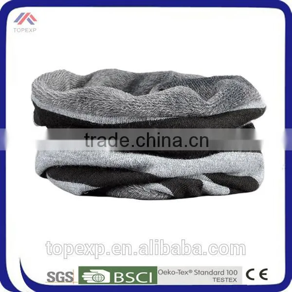 Male Winter Warm Neck Warmer Striped Scarf photo-3