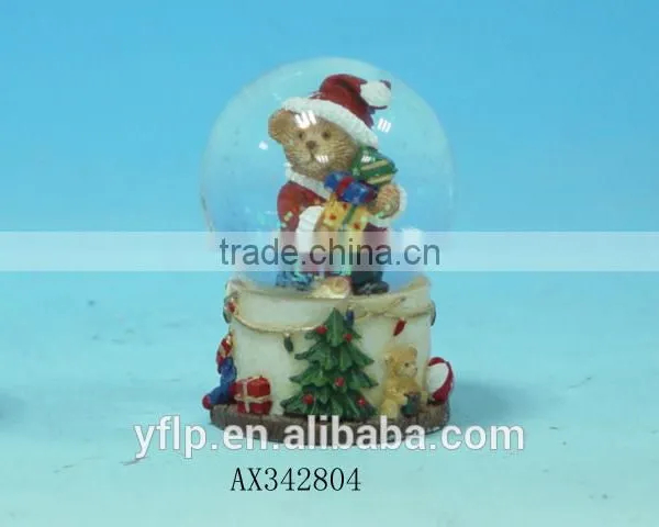 Polyresin Teddy Beer Snow Globe, Christmas Style's Gift photo-4
